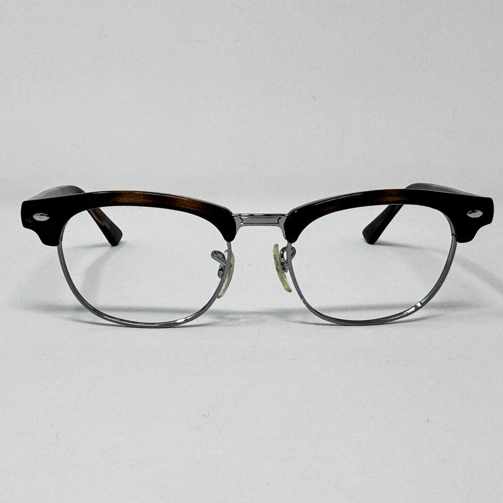 Ray-Ban RB1548 3650 Kids Eyeglass Frames Tortoise Silver Clubmaster 45-16-125